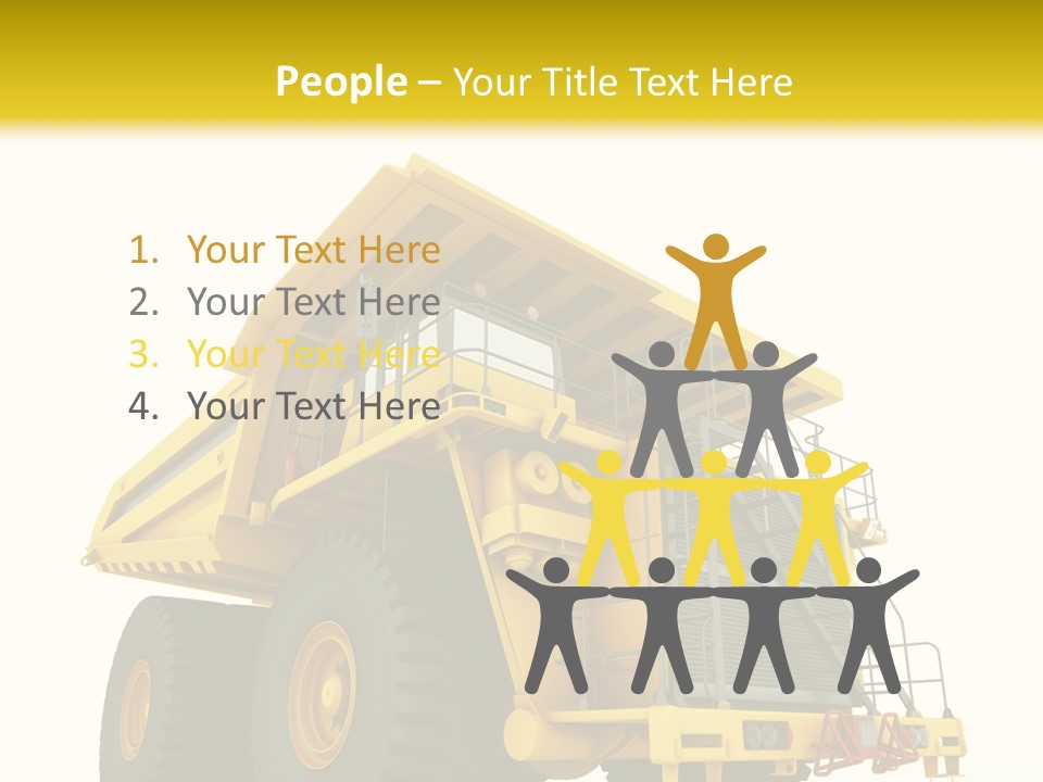 Big Isolated Dirt PowerPoint Template