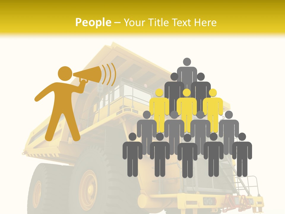 Big Isolated Dirt PowerPoint Template