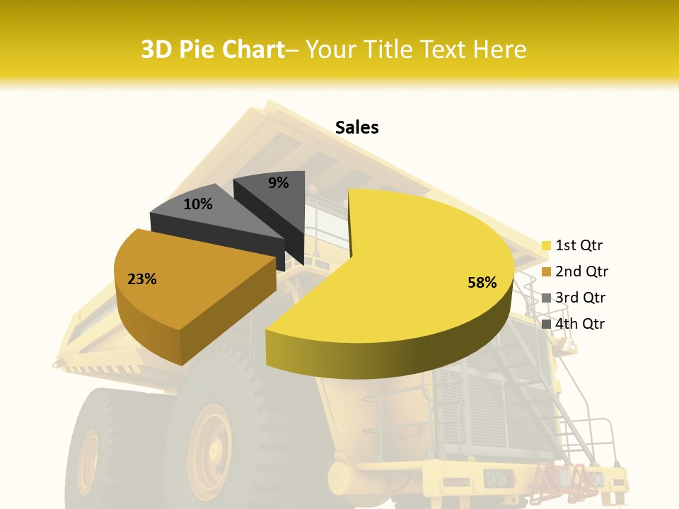 Big Isolated Dirt PowerPoint Template