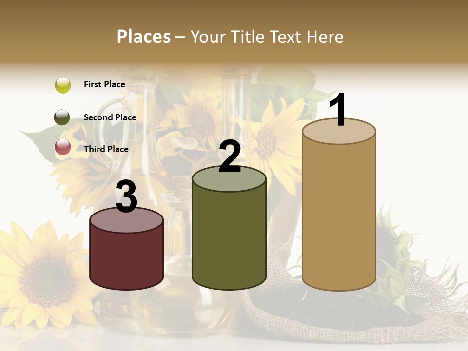Sunflower Vegetable Oil PowerPoint Template