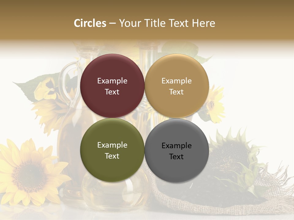 Sunflower Vegetable Oil PowerPoint Template
