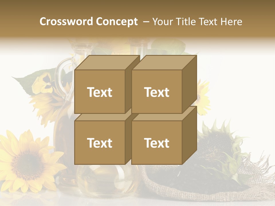 Sunflower Vegetable Oil PowerPoint Template