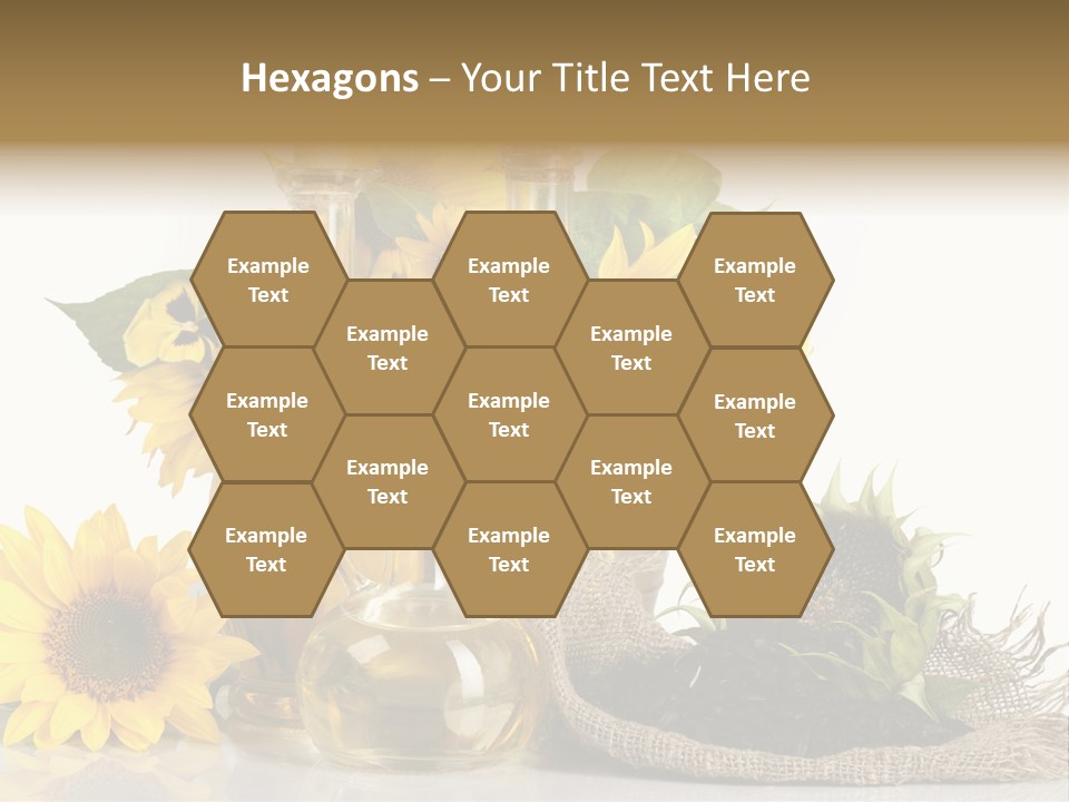 Sunflower Vegetable Oil PowerPoint Template