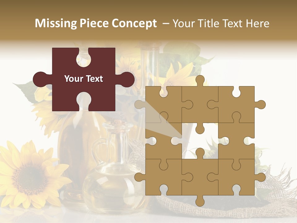 Sunflower Vegetable Oil PowerPoint Template