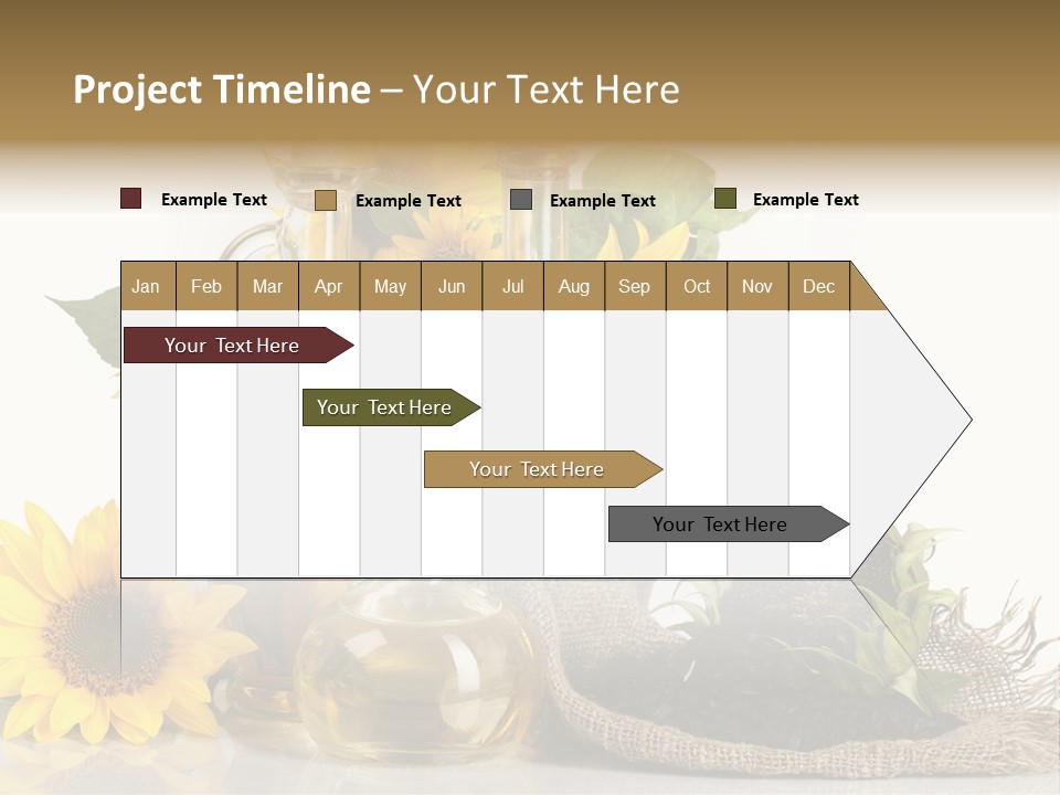 Sunflower Vegetable Oil PowerPoint Template