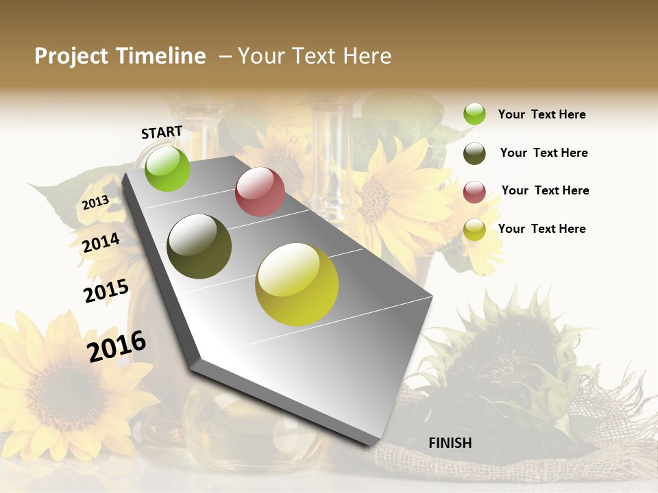 Sunflower Vegetable Oil PowerPoint Template