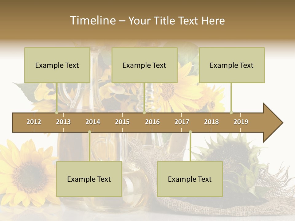 Sunflower Vegetable Oil PowerPoint Template