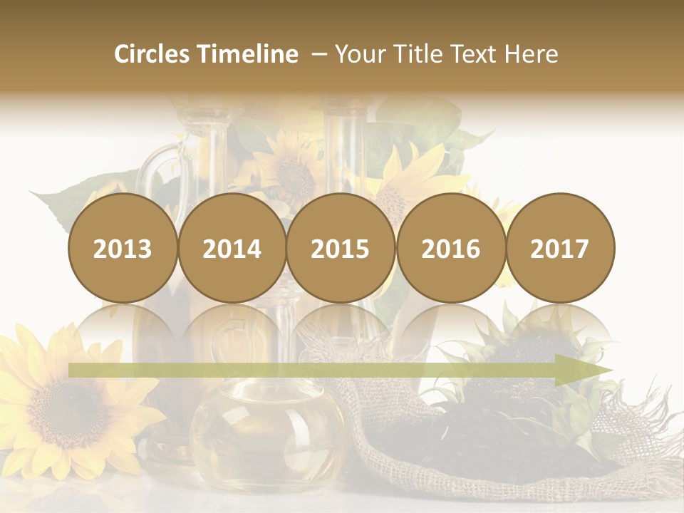 Sunflower Vegetable Oil PowerPoint Template