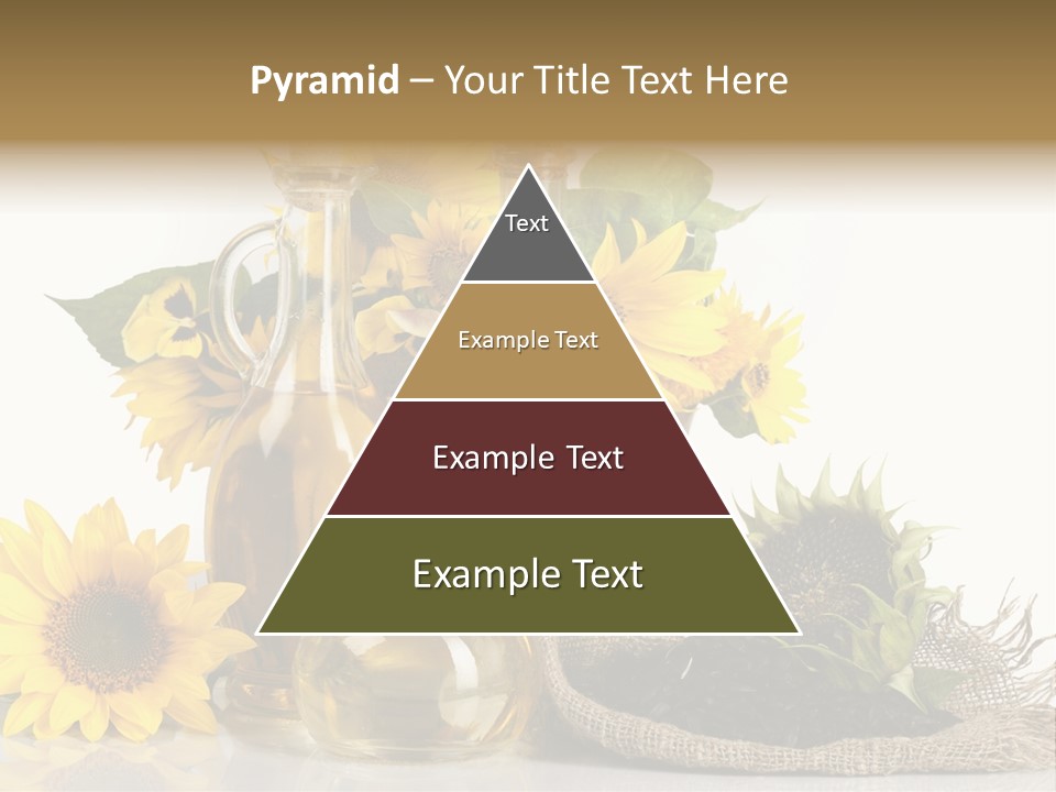 Sunflower Vegetable Oil PowerPoint Template