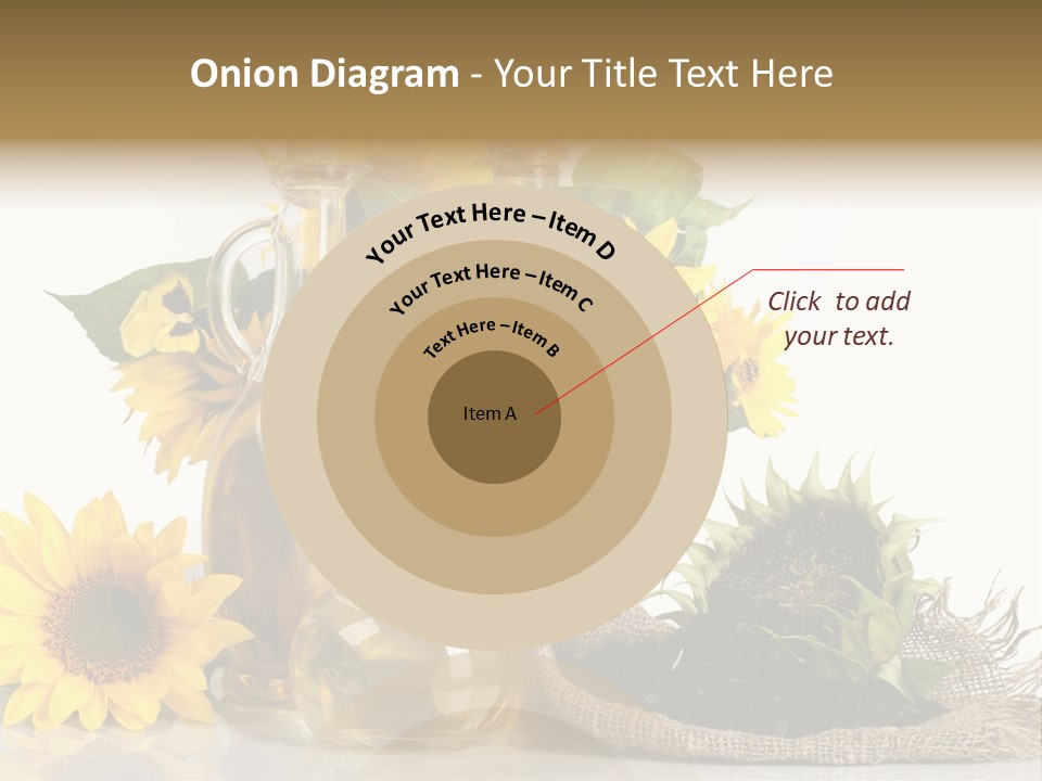 Sunflower Vegetable Oil PowerPoint Template