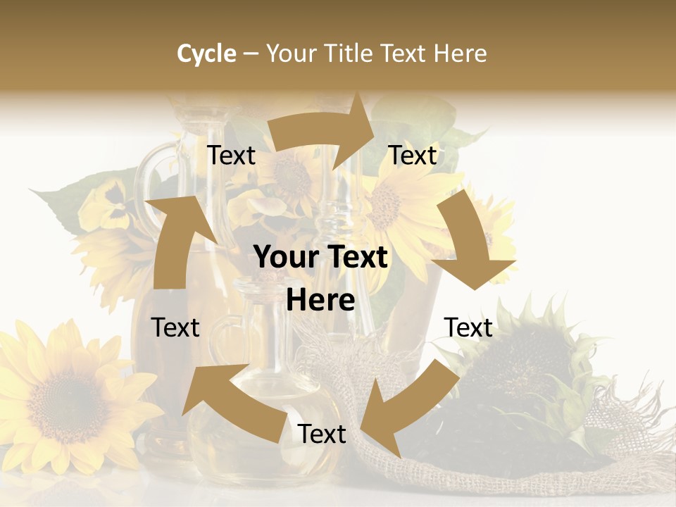 Sunflower Vegetable Oil PowerPoint Template