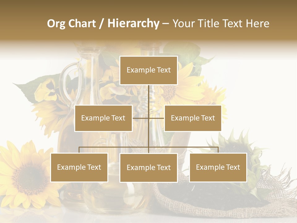 Sunflower Vegetable Oil PowerPoint Template