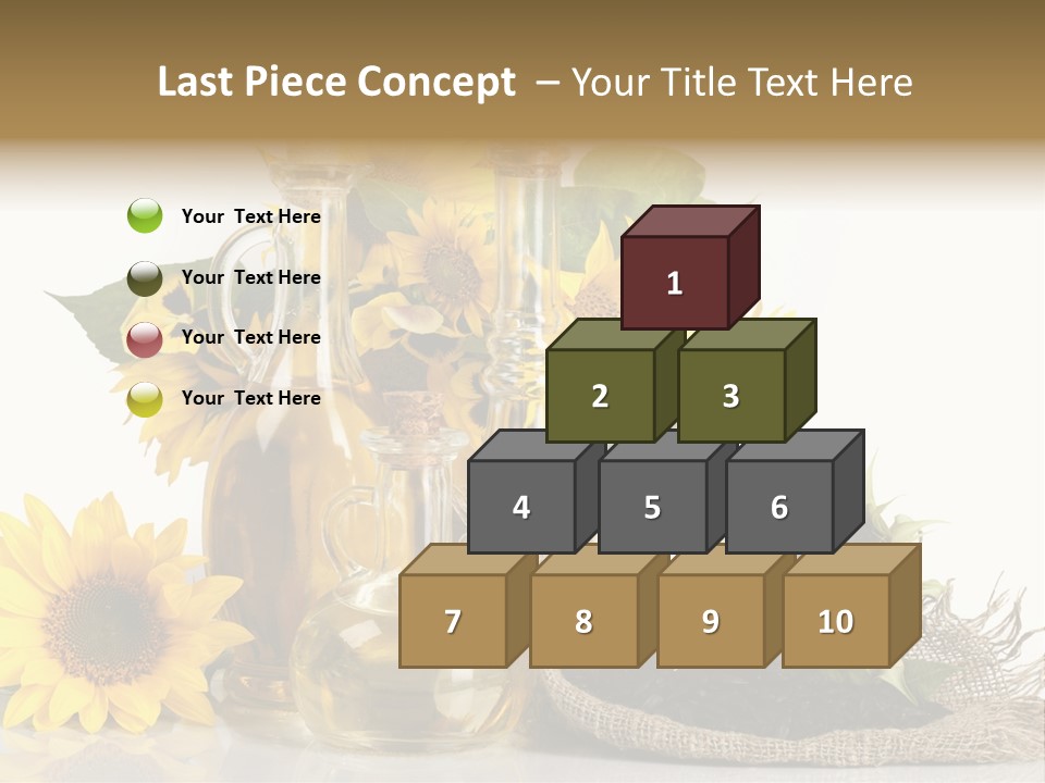 Sunflower Vegetable Oil PowerPoint Template