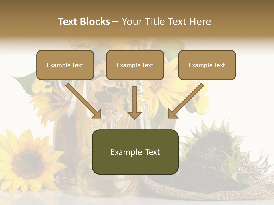 Sunflower Vegetable Oil PowerPoint Template