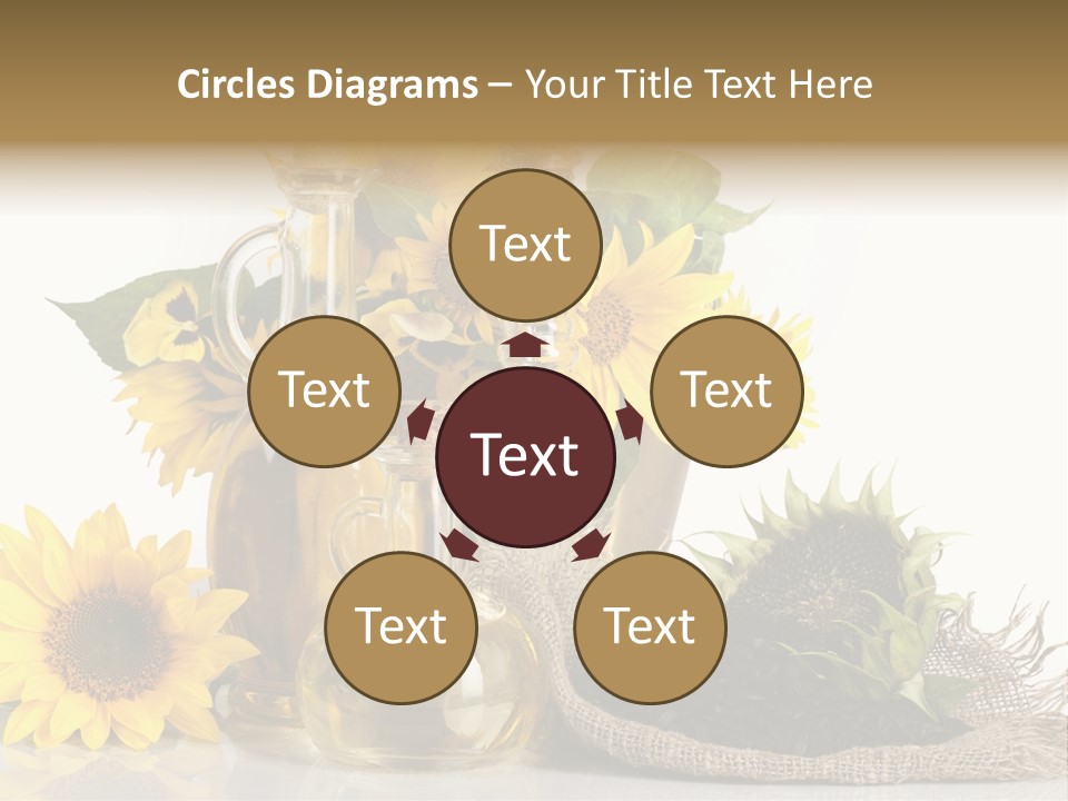 Sunflower Vegetable Oil PowerPoint Template