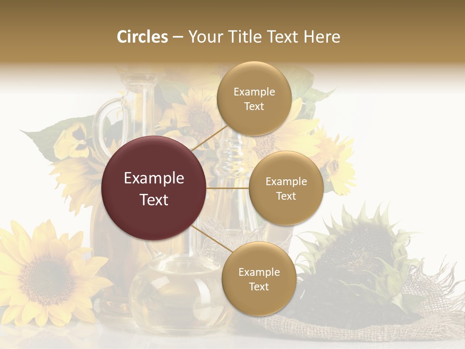 Sunflower Vegetable Oil PowerPoint Template