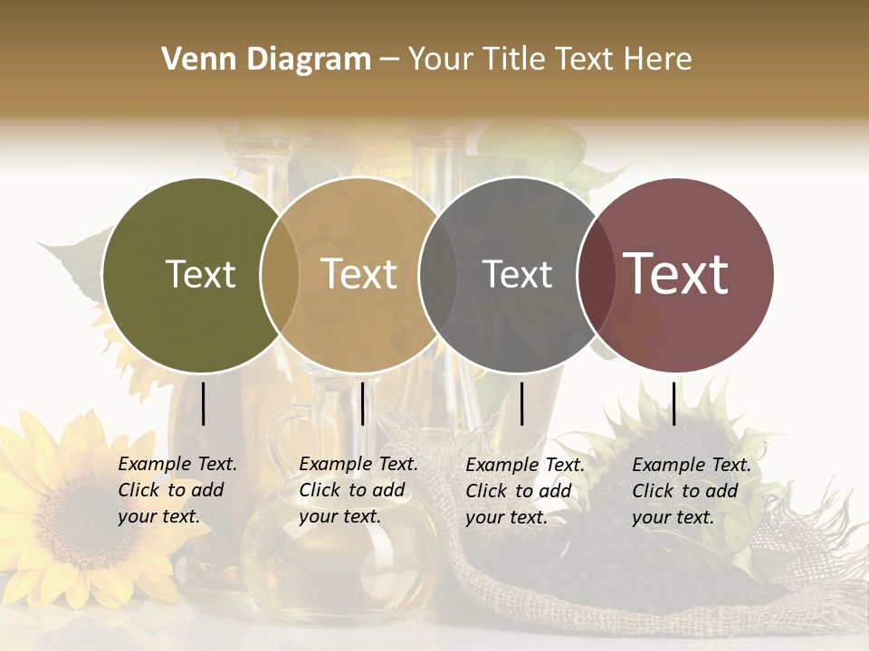 Sunflower Vegetable Oil PowerPoint Template