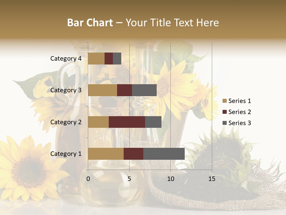 Sunflower Vegetable Oil PowerPoint Template