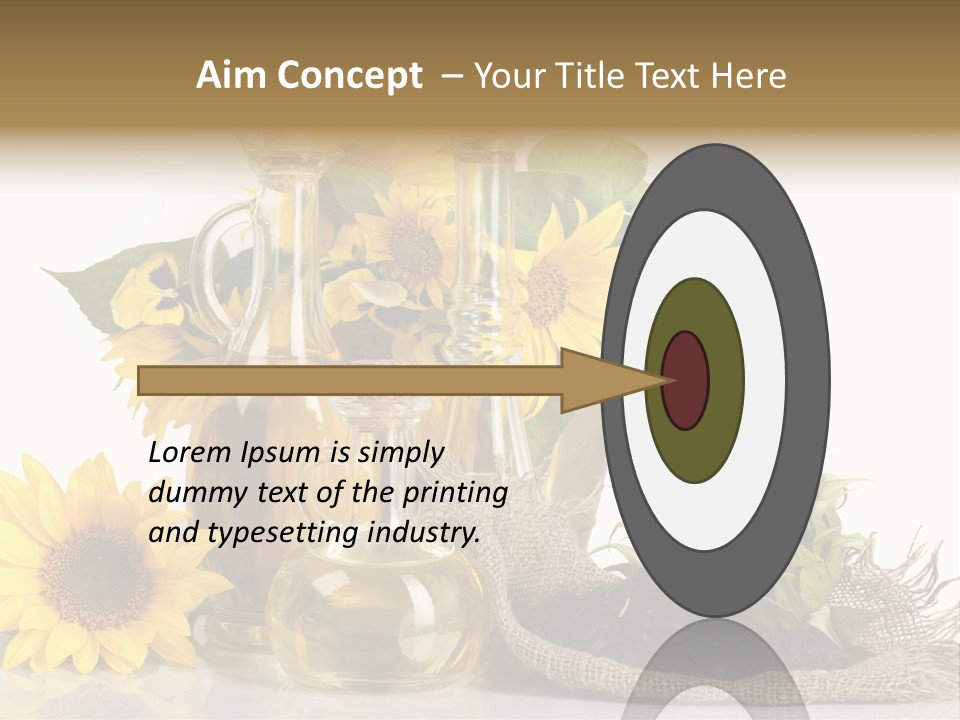 Sunflower Vegetable Oil PowerPoint Template