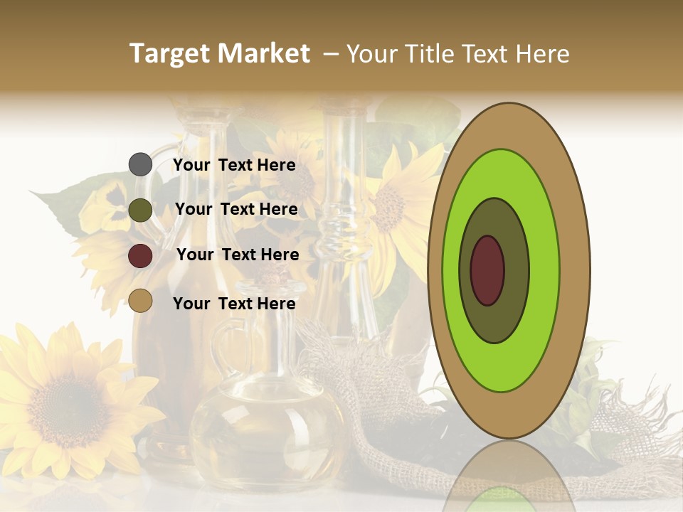 Sunflower Vegetable Oil PowerPoint Template