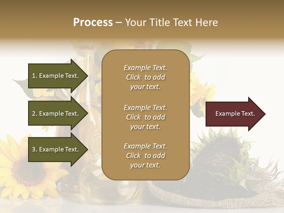Sunflower Vegetable Oil PowerPoint Template