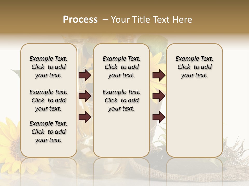 Sunflower Vegetable Oil PowerPoint Template