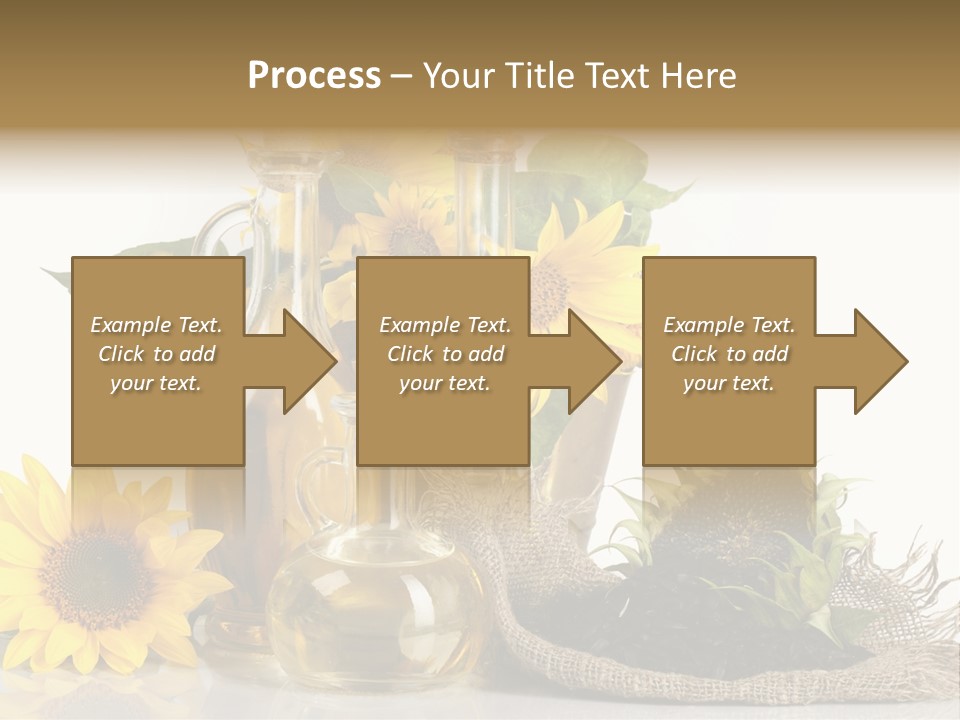 Sunflower Vegetable Oil PowerPoint Template