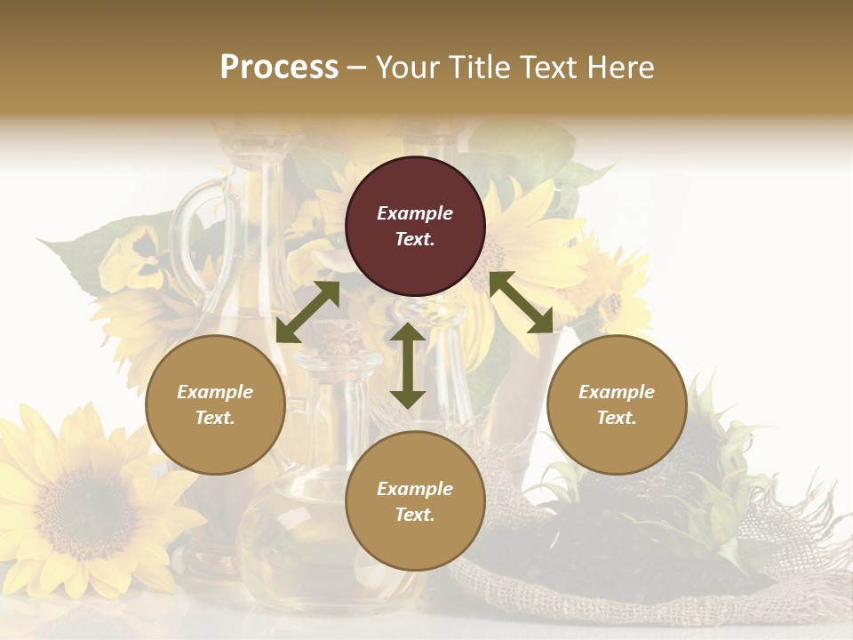 Sunflower Vegetable Oil PowerPoint Template