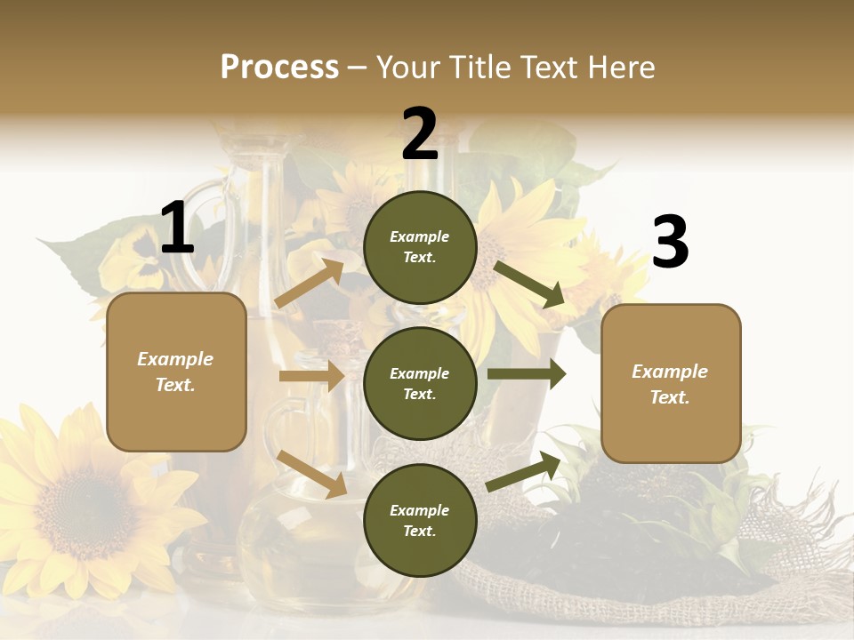 Sunflower Vegetable Oil PowerPoint Template