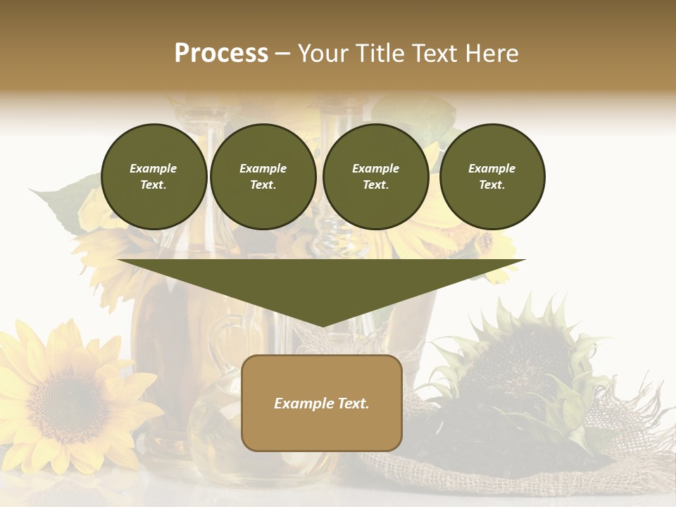Sunflower Vegetable Oil PowerPoint Template