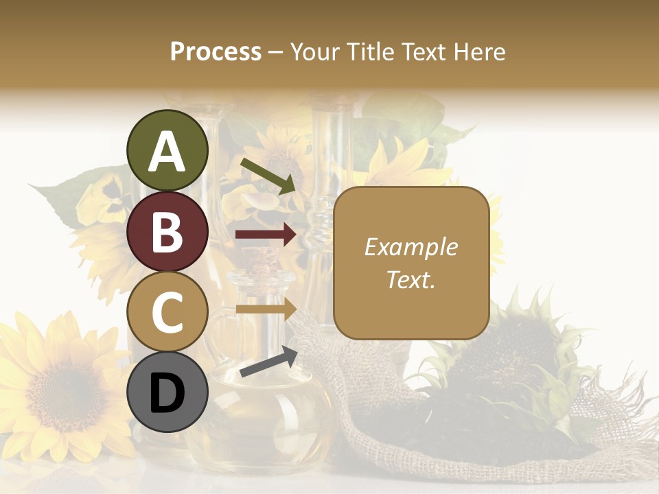 Sunflower Vegetable Oil PowerPoint Template