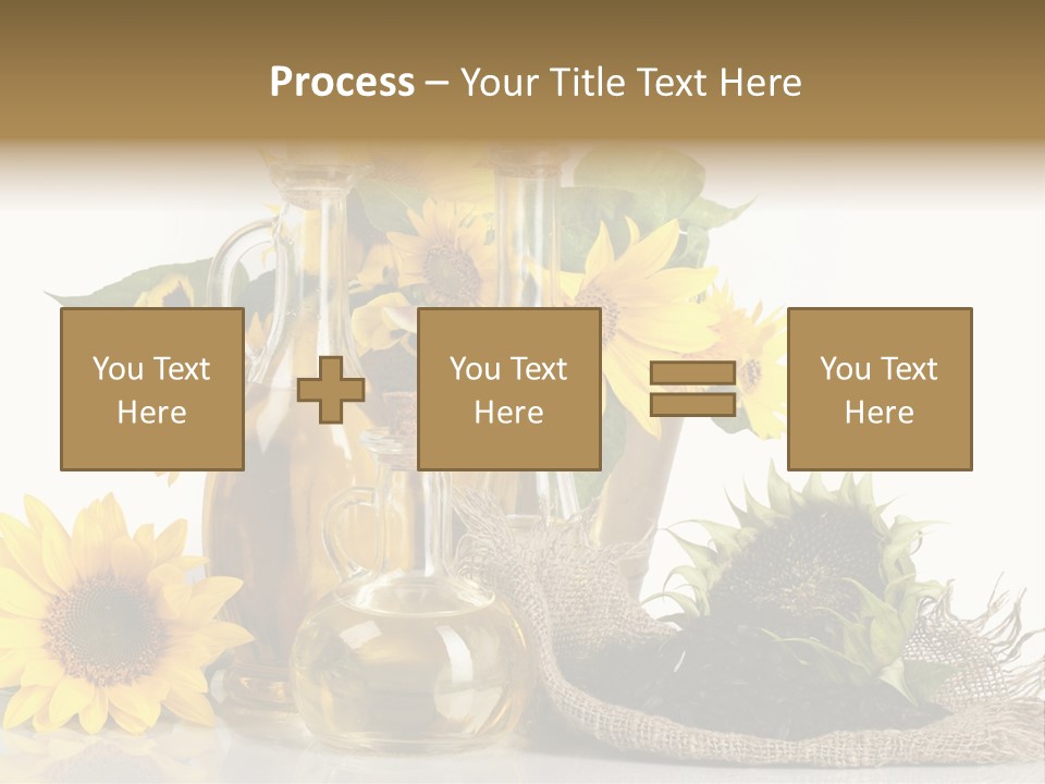 Sunflower Vegetable Oil PowerPoint Template