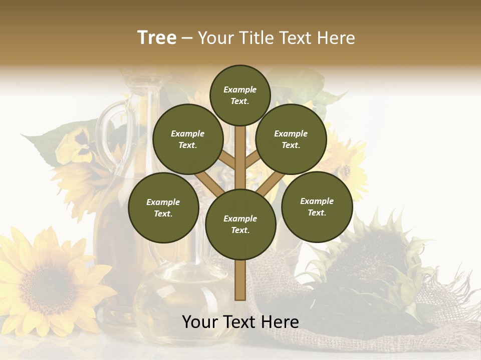 Sunflower Vegetable Oil PowerPoint Template