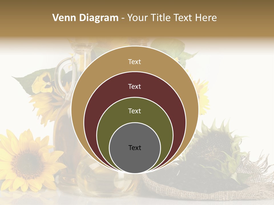 Sunflower Vegetable Oil PowerPoint Template