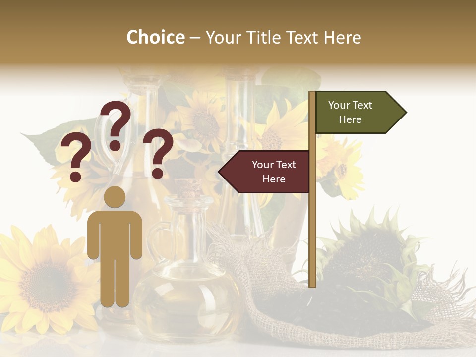 Sunflower Vegetable Oil PowerPoint Template