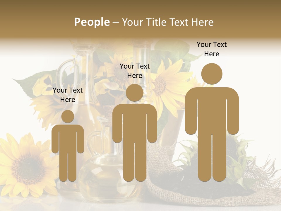 Sunflower Vegetable Oil PowerPoint Template