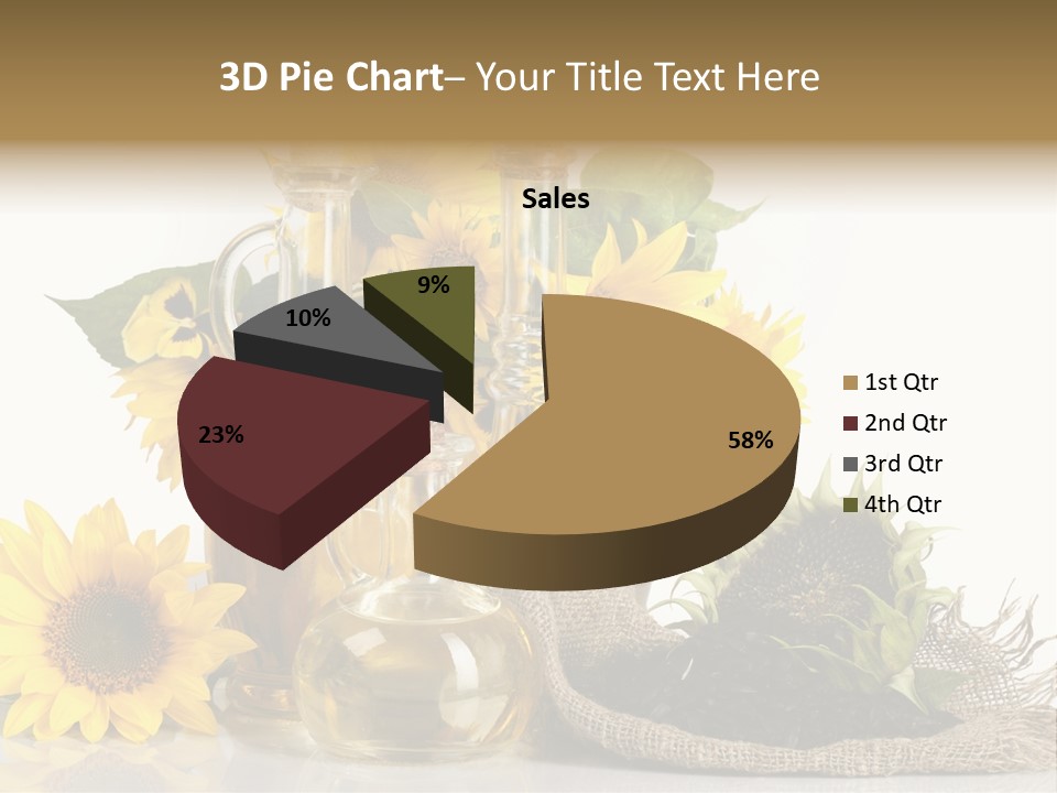 Sunflower Vegetable Oil PowerPoint Template
