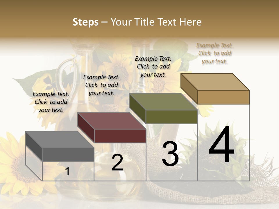 Sunflower Vegetable Oil PowerPoint Template