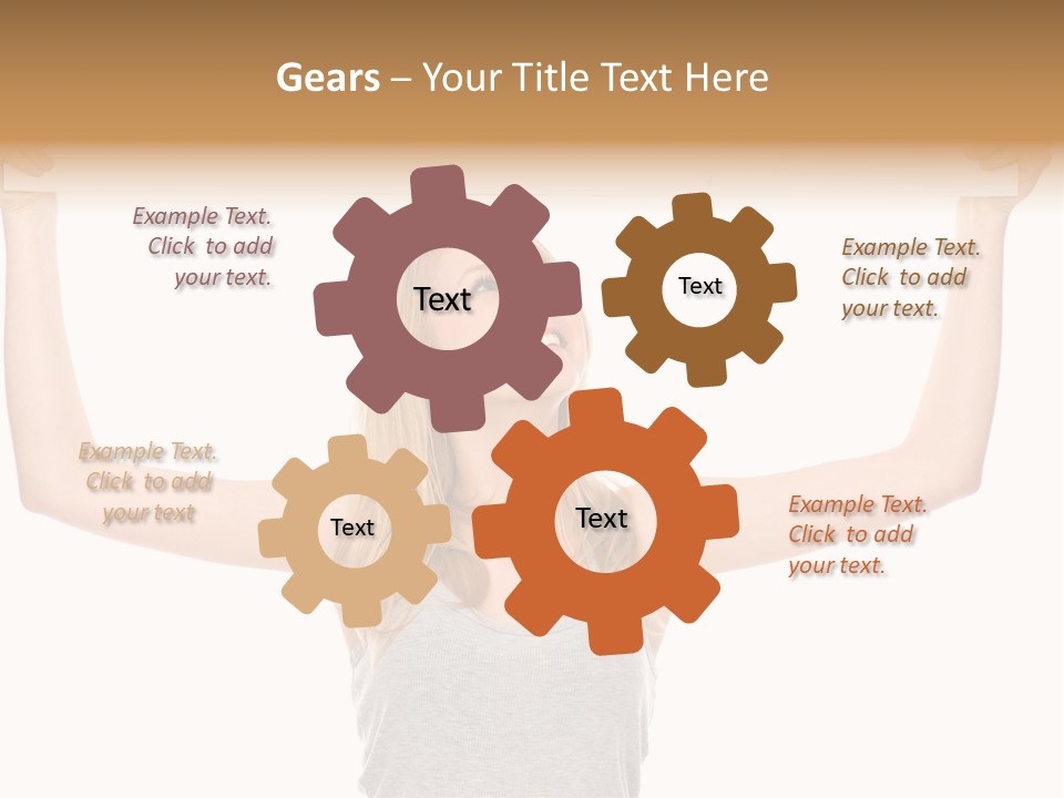 Studio Shot Positive Smile PowerPoint Template