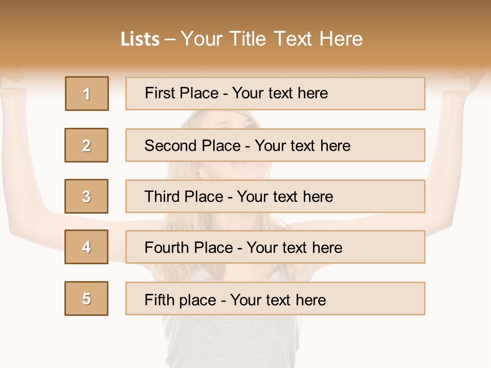 Studio Shot Positive Smile PowerPoint Template