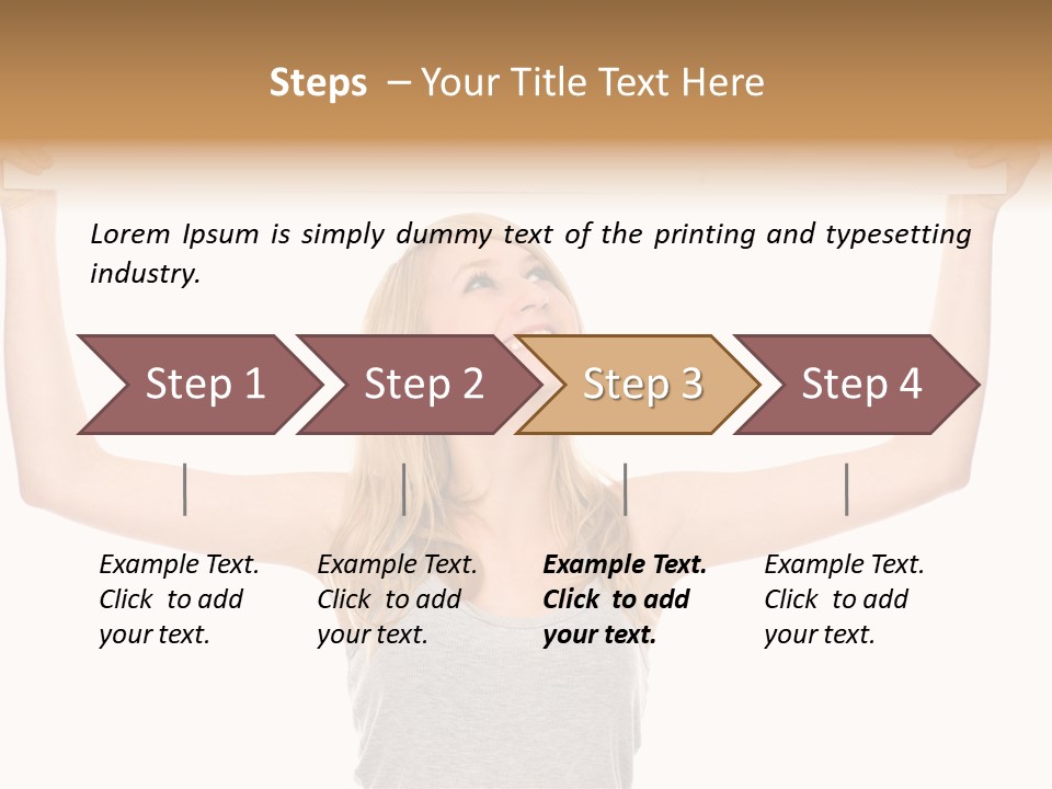 Studio Shot Positive Smile PowerPoint Template