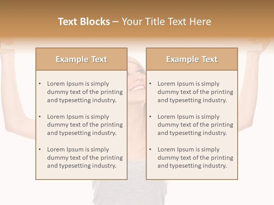 Studio Shot Positive Smile PowerPoint Template
