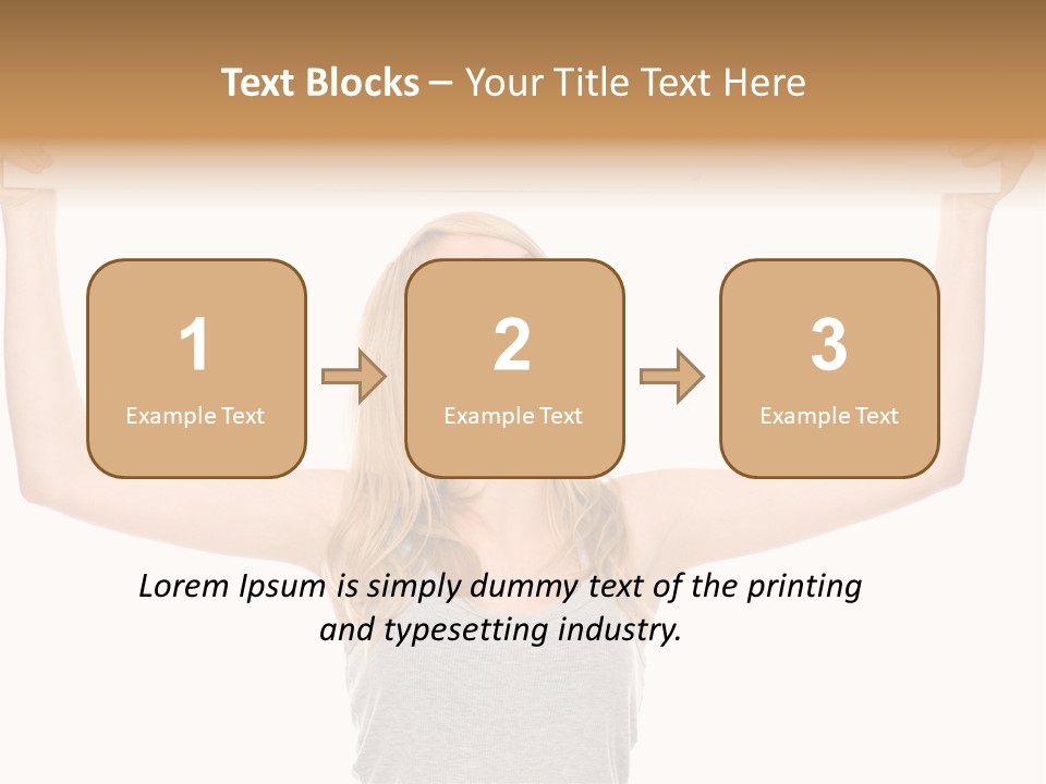 Studio Shot Positive Smile PowerPoint Template