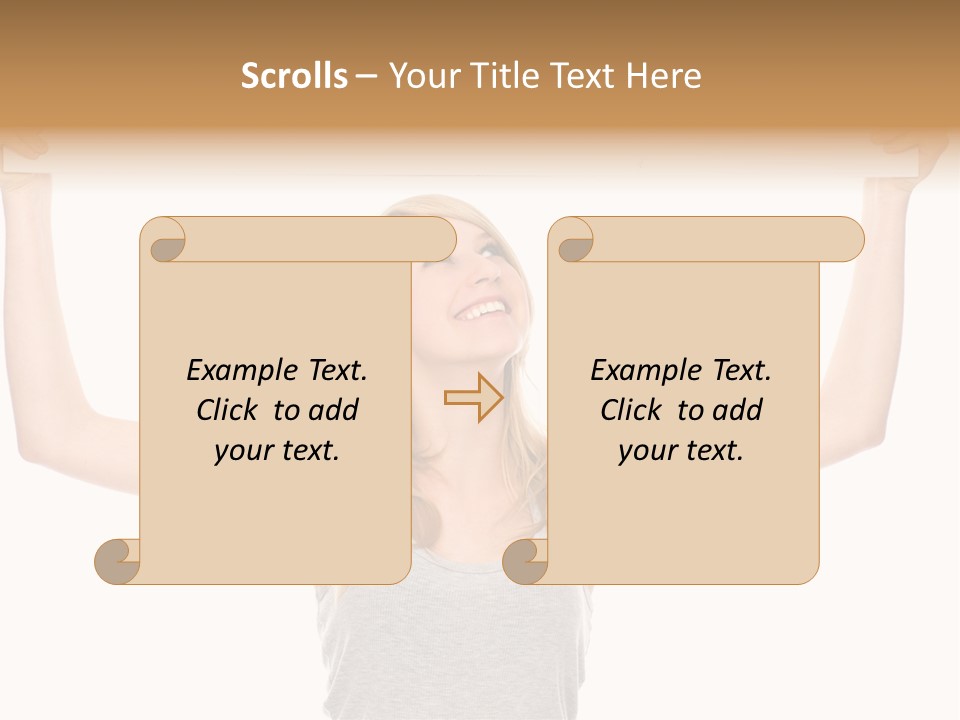 Studio Shot Positive Smile PowerPoint Template