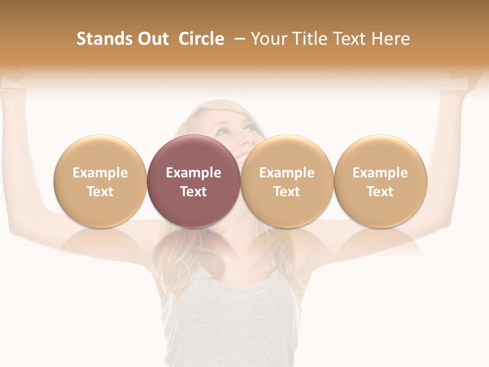 Studio Shot Positive Smile PowerPoint Template