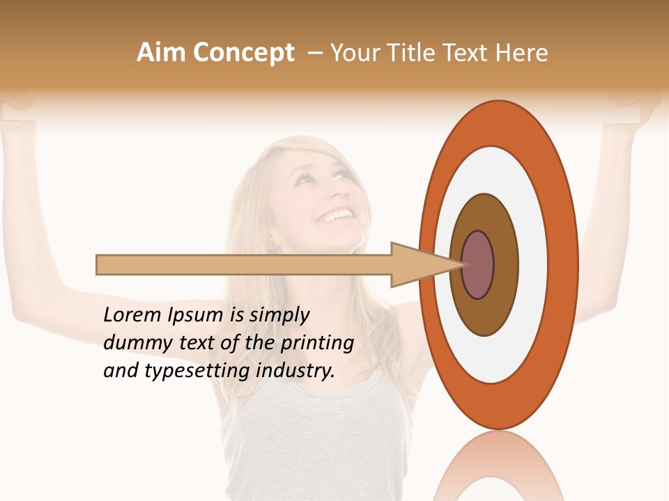 Studio Shot Positive Smile PowerPoint Template