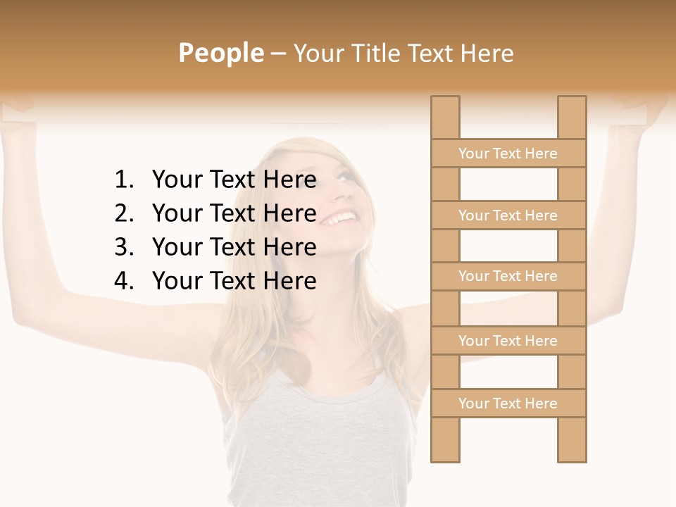 Studio Shot Positive Smile PowerPoint Template