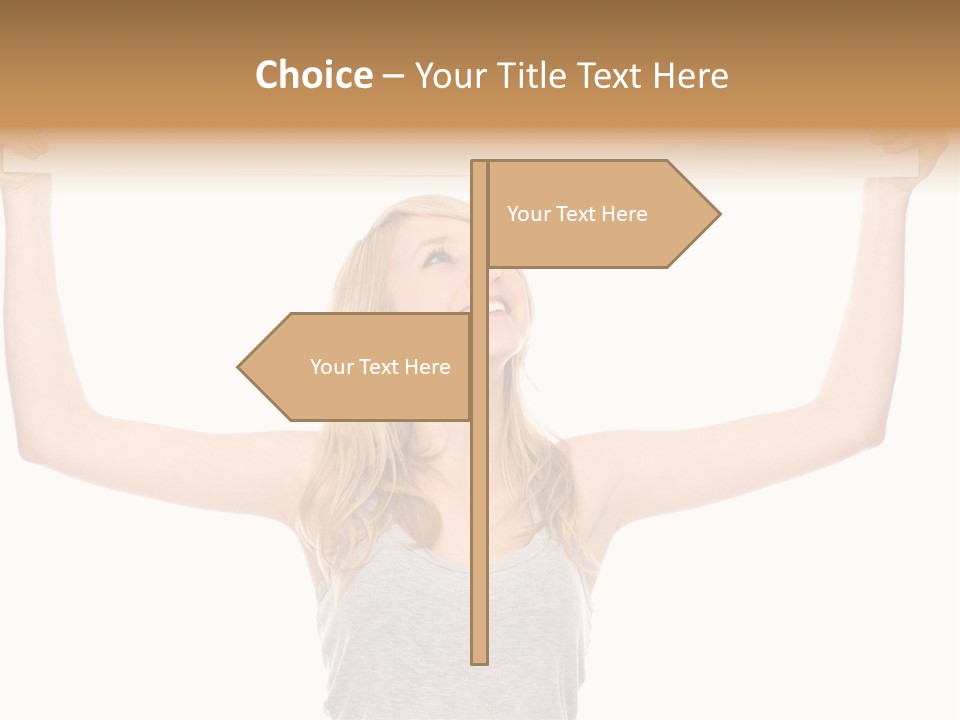 Studio Shot Positive Smile PowerPoint Template