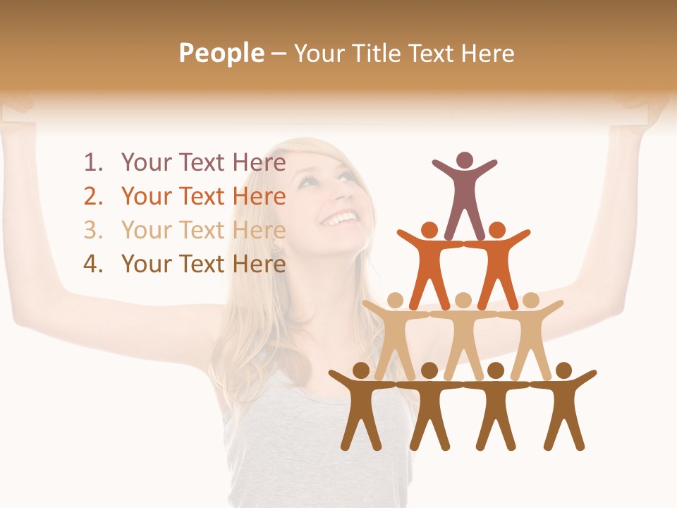 Studio Shot Positive Smile PowerPoint Template