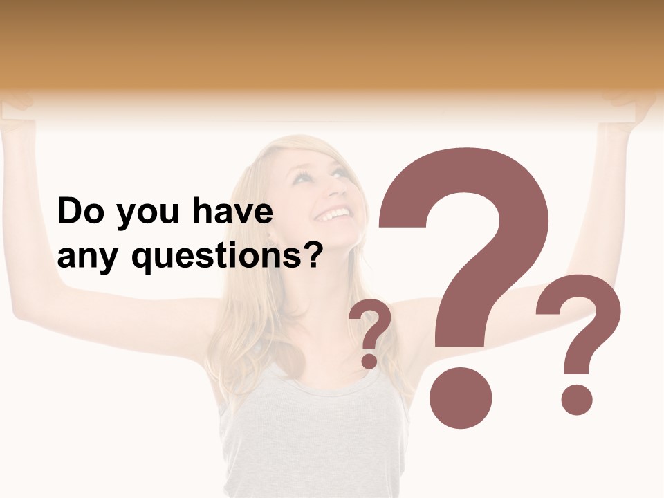 Studio Shot Positive Smile PowerPoint Template